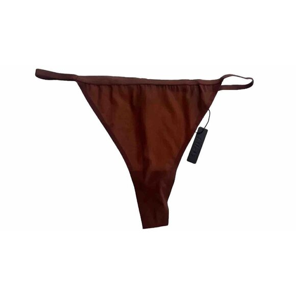 Skims Naked Collection String Thong Jasper Brown 3X Plus NEW T-string G-string - Picture 6 of 7